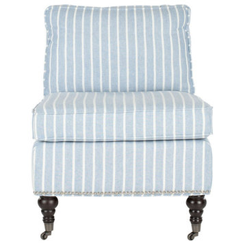 Dan Slipper Chair Blue/White