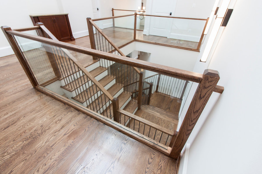 Clean and Contemporary Open Staircase, McLean, VA 22101