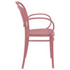 Marcel XL Resin Outdoor Arm Chair Marsala