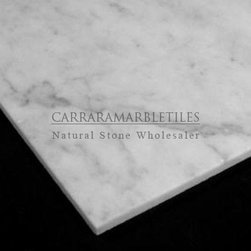 White Carrara Marble Italian Bianco Carrera 18x18 Tile Polished - Products