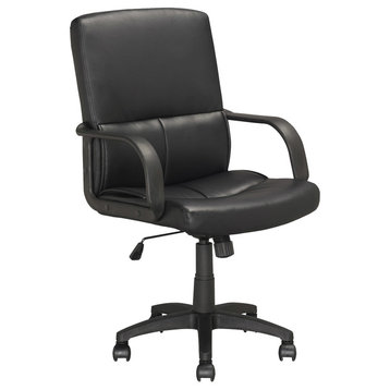 CorLiving Workspace Executive Office Chair in Black Leatherette