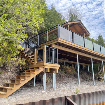 Glass Railings - Creative Custom Decks Inc.