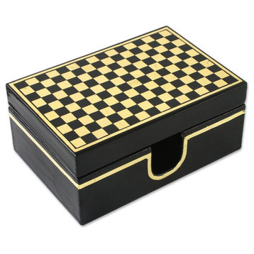 Chess Lacquered Wood Box