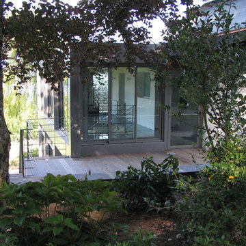 extension vitrée de maison moderne