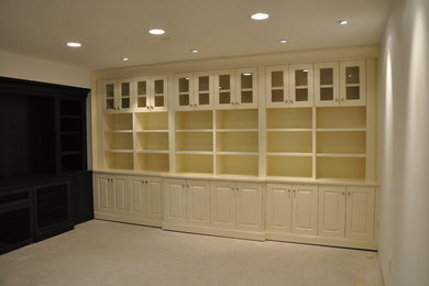 Inspiration for a timeless family room remodel in Calgary