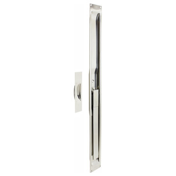 Monarch Folding Lift and Slide Handle Complete Set, Polished Stainless Steel