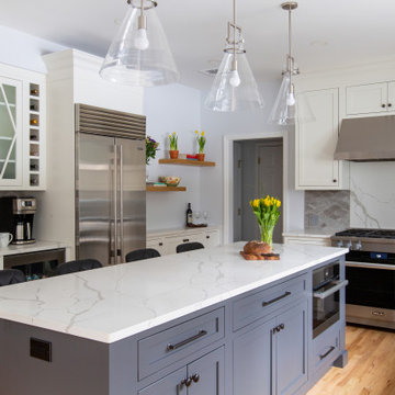 Peppercorn & Dove Two-toned kitchen - Rivervale, NJ