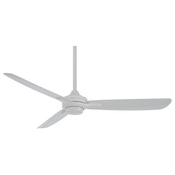 Minka Aire Rudolph 52 in. Indoor Flat White Ceiling Fan with Wall Control