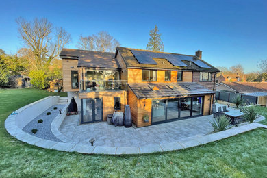 Design ideas for a contemporary house exterior in Berkshire.