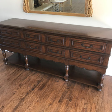 Buffet table