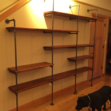 Black Iron Pipe Shelves