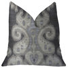Social Butterfly Brown Shades Luxury Throw Pillow, 12"x20"