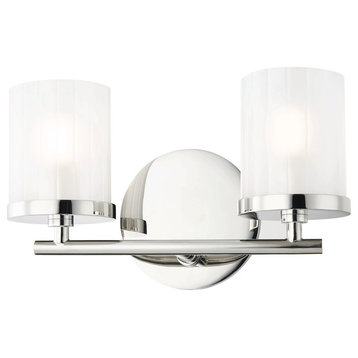 Ryan Bath Light, Polished Nickel Finish, 2-Light