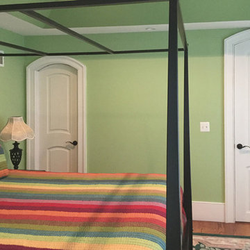 Arched 2-panel Painted Wood Doors