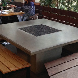 Square Cosmo Dining Fire Table - Fire Pits