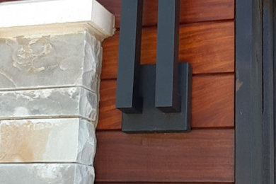 Inspiration for a modern exterior home remodel in Kansas City