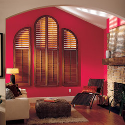 Arched Wood Shutters - Interior Shutters