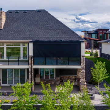 Upper Deck StruXure Pergola Enclosed With Phantom Motorized Privacy Screens
