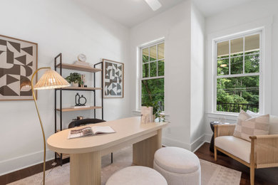 Inspiration for a transitional home office remodel in Atlanta