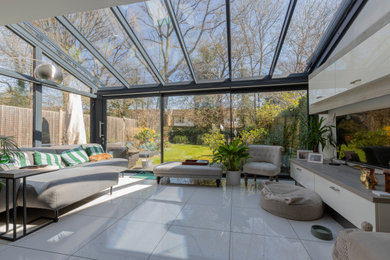 Design ideas for a contemporary conservatory in Surrey.