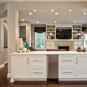 Glamorous Kitchen, Dining and Living Renovation with Entertaining in Mind