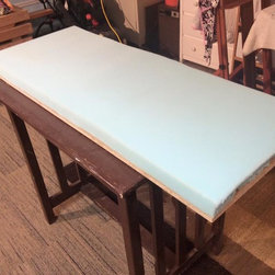 From Coffee Table To Bench for $40 - Upholstered Benches