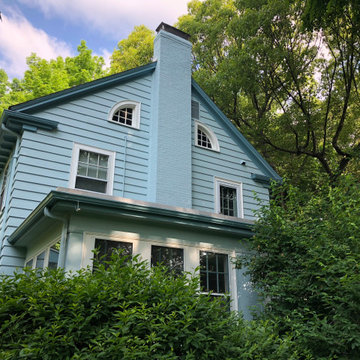 Light Blue Repaint in Lasell Village, Newton, MA