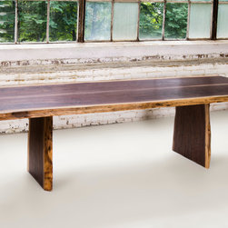 Live Edge Walnut Dinning Room Table - Dining Tables