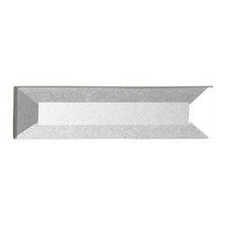 Abolos - Forever 2"x8" Bevel Glass Subway Wall Tile,Eternal Silver, Piece - Mosaic Tile