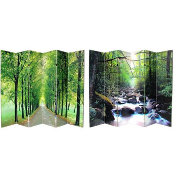 6' Tall Path of Life Room Divider 6 Panel