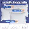 Continental Bedding - 550 Fill Power Down Pillow, Queen (Set of 2), Medium