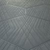 geometric Hexagon heavy textured dark gray Wallpaper, 8.5'' X 11'' Sample