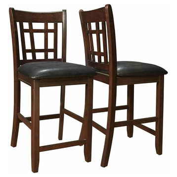 Coaster Counter Height Stools, Cappuccino, Set of 2
