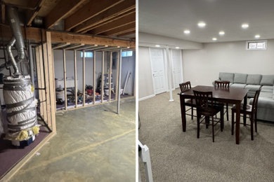 Example of a minimalist home design design in Louisville