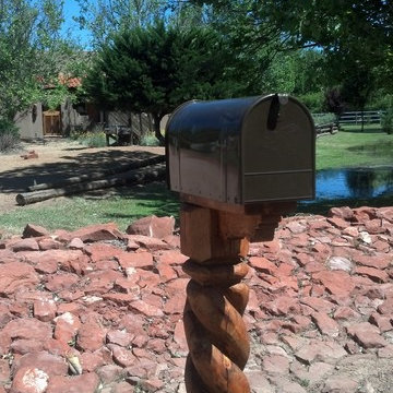 Southwestern Mailbox Post