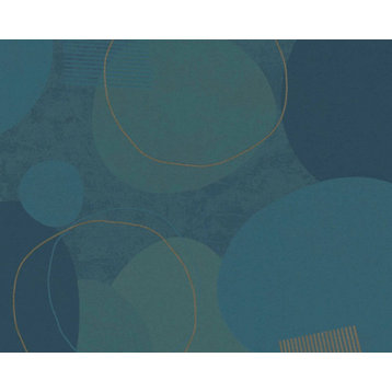 Textured Wallpaper Circle Dot Deco Motive Graphics Modern, 385953