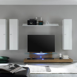 LC Mobili Modern Wall Unit Line 2-5 - $1,269.00 - Entertainment Centers And Tv Stands