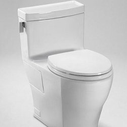 Toto MS624214CEFG#01 Legato One-Piece High-Efficiency Toilet, 1.28GPF, Cotton - Toilets