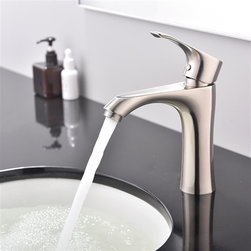 Monza Single Handle Bathroom Sink Faucet with Hot/Cold Mixer - Bathroom Sink Faucets