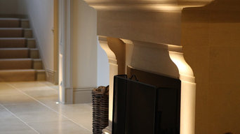 Classical New Build - fireplace lighting