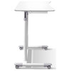 Unique Furniture Height Adjustable Steel Base Sit/Stand Desk in White