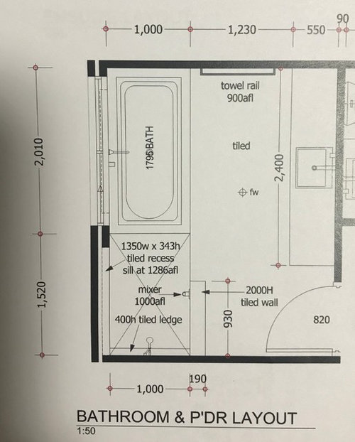 Ideas for ideal bathroom layout Houzz AU