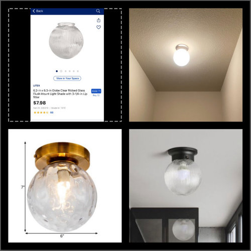 Builder Globe Light Replacements, Globe Light Fixture Change Bulb