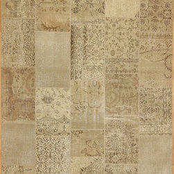 Turkish Patchwork Rug- Neutral - Rugs