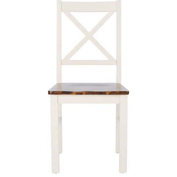 Akash Dining Chair (Set of 2) - White, Natural