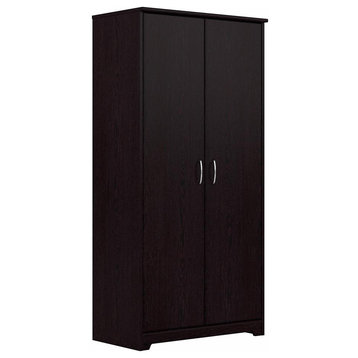 Bush Furniture Cabot Tall Storage Cabinet With Doors, Espresso Oak
