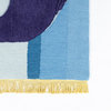 Novogratz Atticus Noah Hand Tufted Wool Blue Area Rug 4'x6'