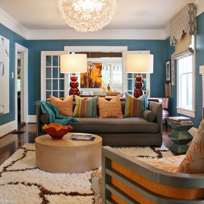 Inspiration for a transitional home design remodel in Charlotte