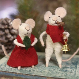 Mr & Mrs Tom Thumb Mice (Pair) - Holiday Accents And Figurines