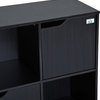 Cube Bookcase Storage Shelf Organizer, 9 Cube, Black